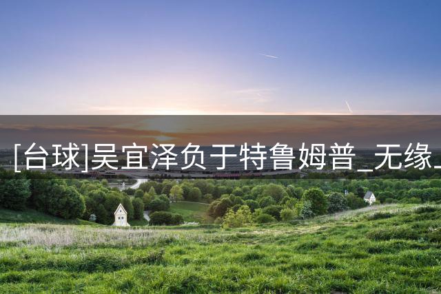 [台球]吴宜泽负于特鲁姆普 无缘上海大师赛决赛